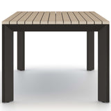 Kelson Outdoor Dining Table, Washed Brown