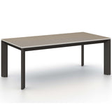 Kelson Outdoor Dining Table, Weathered Grey