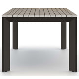 Kelson Outdoor Dining Table, Weathered Grey