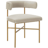 Kim Dining Chair, Cream-Furniture - Dining-High Fashion Home