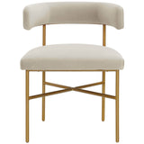 Kim Dining Chair, Cream-Furniture - Dining-High Fashion Home