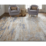 Feizy Rug Laina 39G5F, Beige/Blue-Rugs1-High Fashion Home