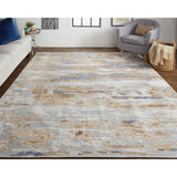 Feizy Rug Laina 39G5F, Beige/Blue-Rugs1-High Fashion Home