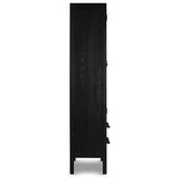 Laker Cabinet, Black-Furniture - Storage-High Fashion Home