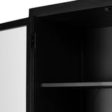 Laker Cabinet, Black-Furniture - Storage-High Fashion Home