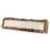 Lalo Lambskin Lumbar Pillow, Taupe-Accessories-High Fashion Home