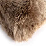 Lalo Lambskin Lumbar Pillow, Taupe-Accessories-High Fashion Home