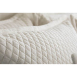 Laurie Diamond Quilted Sham, Ivory - Accessories - High Fashion Home