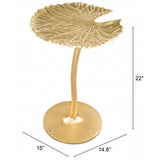 Lily Side Table, Gold-Furniture - Accent Tables-High Fashion Home