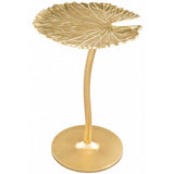 Lily Side Table, Gold-Furniture - Accent Tables-High Fashion Home