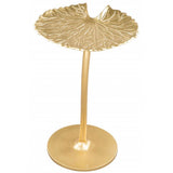 Lily Side Table, Gold-Furniture - Accent Tables-High Fashion Home