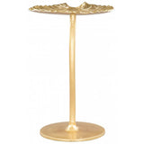 Lily Side Table, Gold-Furniture - Accent Tables-High Fashion Home