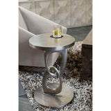 Linea Round Chairside Table-Furniture - Accent Tables-High Fashion Home