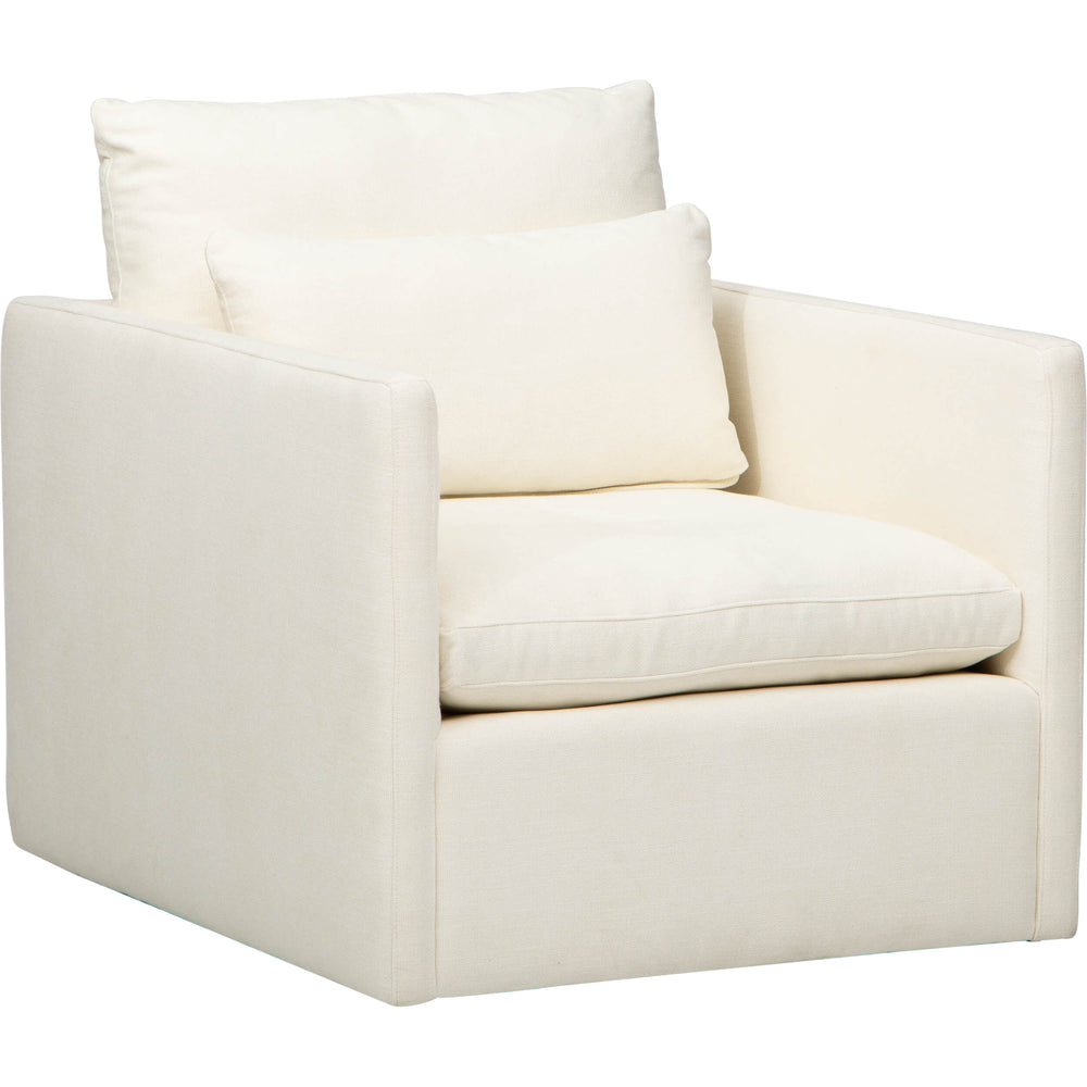 Lino Swivel Chair, Daly White