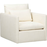 Lino Swivel Chair, Daly White