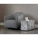 Liza Side Table, Grey-Furniture - Accent Tables-High Fashion Home