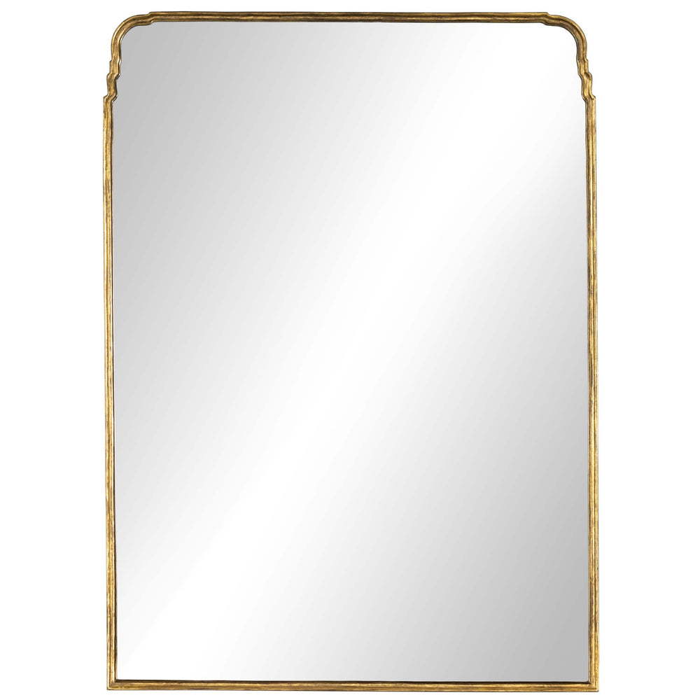 Loire Floor Mirror, Antique Gold Leaf