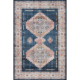 Loloi Rug Heidi HEI-03, Denim/Blush-Accessories-High Fashion Home