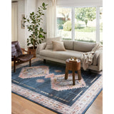 Loloi Rug Heidi HEI-03, Denim/Blush-Accessories-High Fashion Home