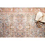 Loloi Rug Layla LAY-04, Ocean/Rust-Accessories-High Fashion Home