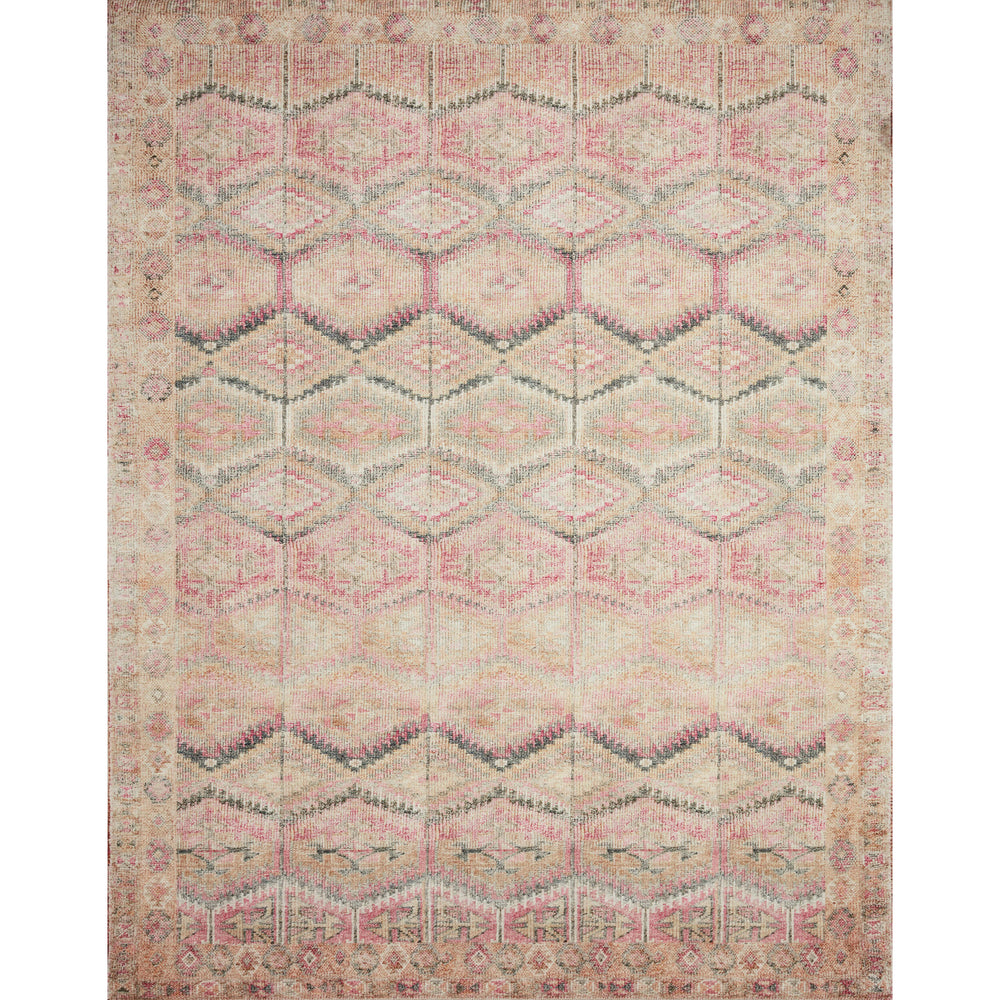 Loloi Rug Layla LAY-17, Pink/Lagoon-Accessories-High Fashion Home