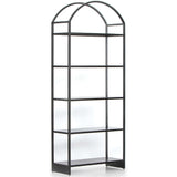 Loomis Bookcase, Black-Furniture - Storage-High Fashion Home