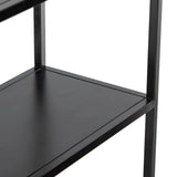 Loomis Bookcase, Black-Furniture - Storage-High Fashion Home