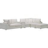 Lucca Sectional, Kipri Snow-Furniture - Sofas-High Fashion Home