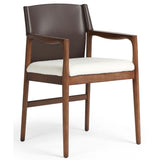 Lulu Dining Chair, Espresso/Cardiff Cream, Set of 2