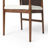 Lulu Dining Chair, Espresso/Cardiff Cream, Set of 2