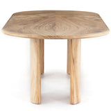 Lunas Oval Dining Table, Natural