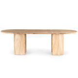 Lunas Oval Dining Table, Natural