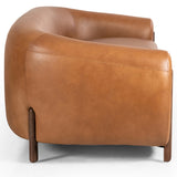 Lyla 86" Leather Sofa, Valencia Camel-Furniture - Sofas-High Fashion Home