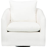 Lyle Swivel Chair, Nathan White-Furniture - Chairs-High Fashion Home