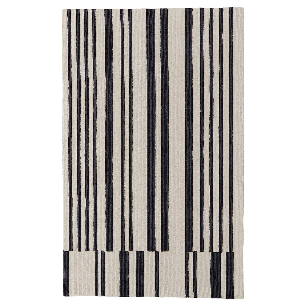 Feizy Rug Maguire 8901F, Ivory/Black-Rugs1-High Fashion Home