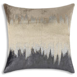 Cloud 9 Mira Pillow, Beige/Charcoal