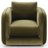 Malakai Swivel Chair, Surrey Olive-Furniture - Chairs-High Fashion Home