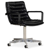 Malibu Arm Desk Chair, Rider Black-Furniture - Office-High Fashion Home