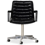 Malibu Arm Desk Chair, Rider Black-Furniture - Office-High Fashion Home