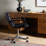 Malibu Arm Desk Chair, Rider Black-Furniture - Office-High Fashion Home