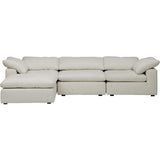 Mateo 4 Piece Modular Sectional, Nomad Snow