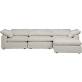 Mateo 4 Piece Modular Sectional, Nomad Snow