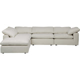 Mateo 5 Piece Modular Sectional w/Ottoman, Nomad Snow