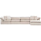 Mateo 5 Piece Modular Sectional, Romo Linen - Modern Furniture - Sectionals - High Fashion Home