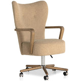 Melrose Desk Chair, Sheepskin Camel