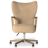 Melrose Desk Chair, Sheepskin Camel