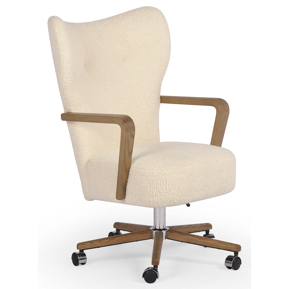 Melrose Desk Chair, Sheepskin Natural