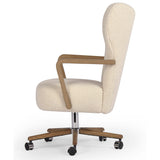 Melrose Desk Chair, Sheepskin Natural