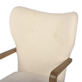 Melrose Desk Chair, Sheepskin Natural