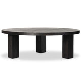 Mesa Large Round Coffee Table, Ebony-Furniture - Accent Tables-High Fashion Home